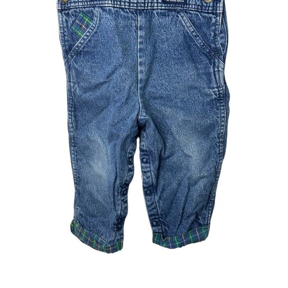 Vintage OshKosh B'Gosh Lined Denim Cuffed Overalls Size 3T 100% Cotton USA - Picture 10 of 14
